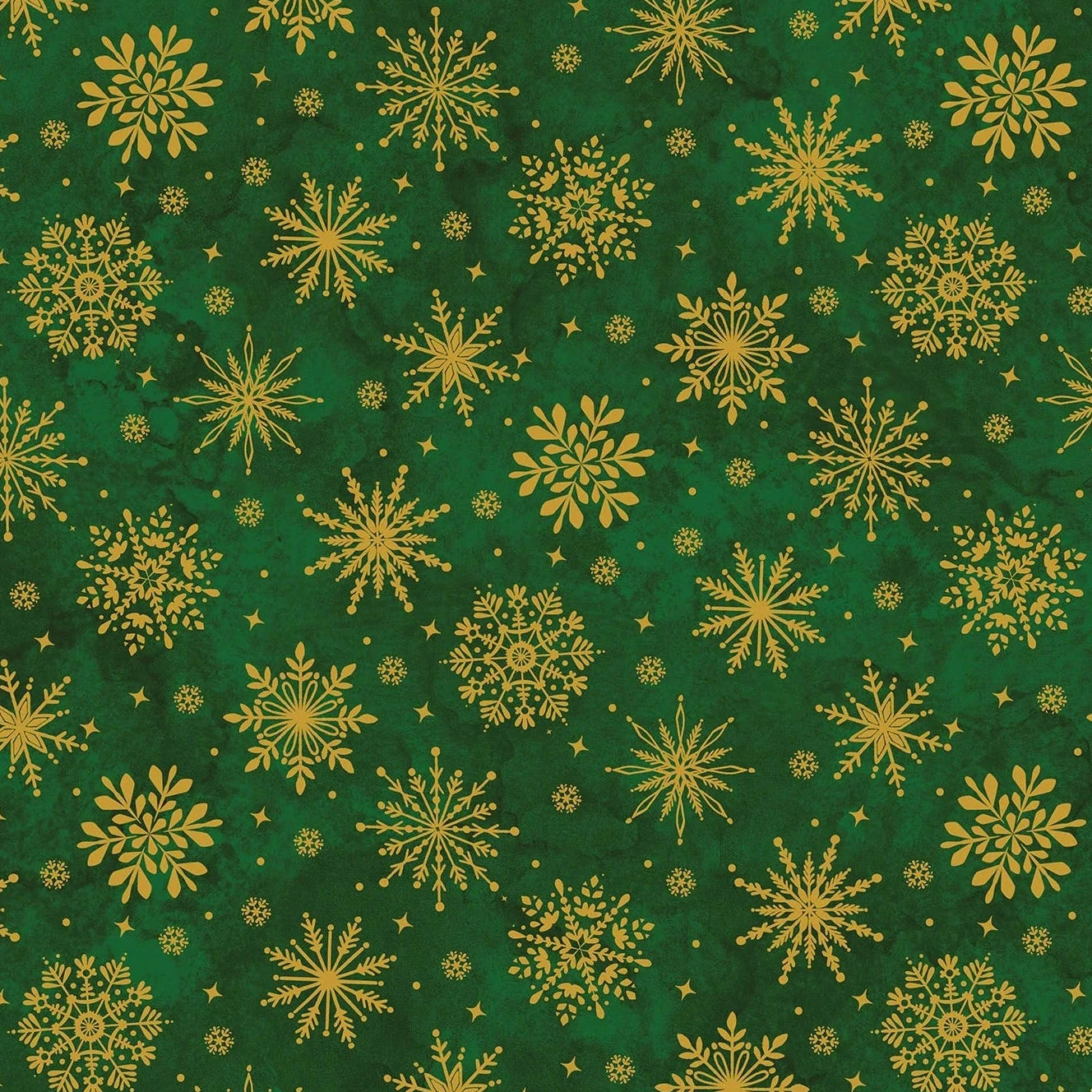 O' Christmas Tree Shimmer Snowflakes - Green Multi