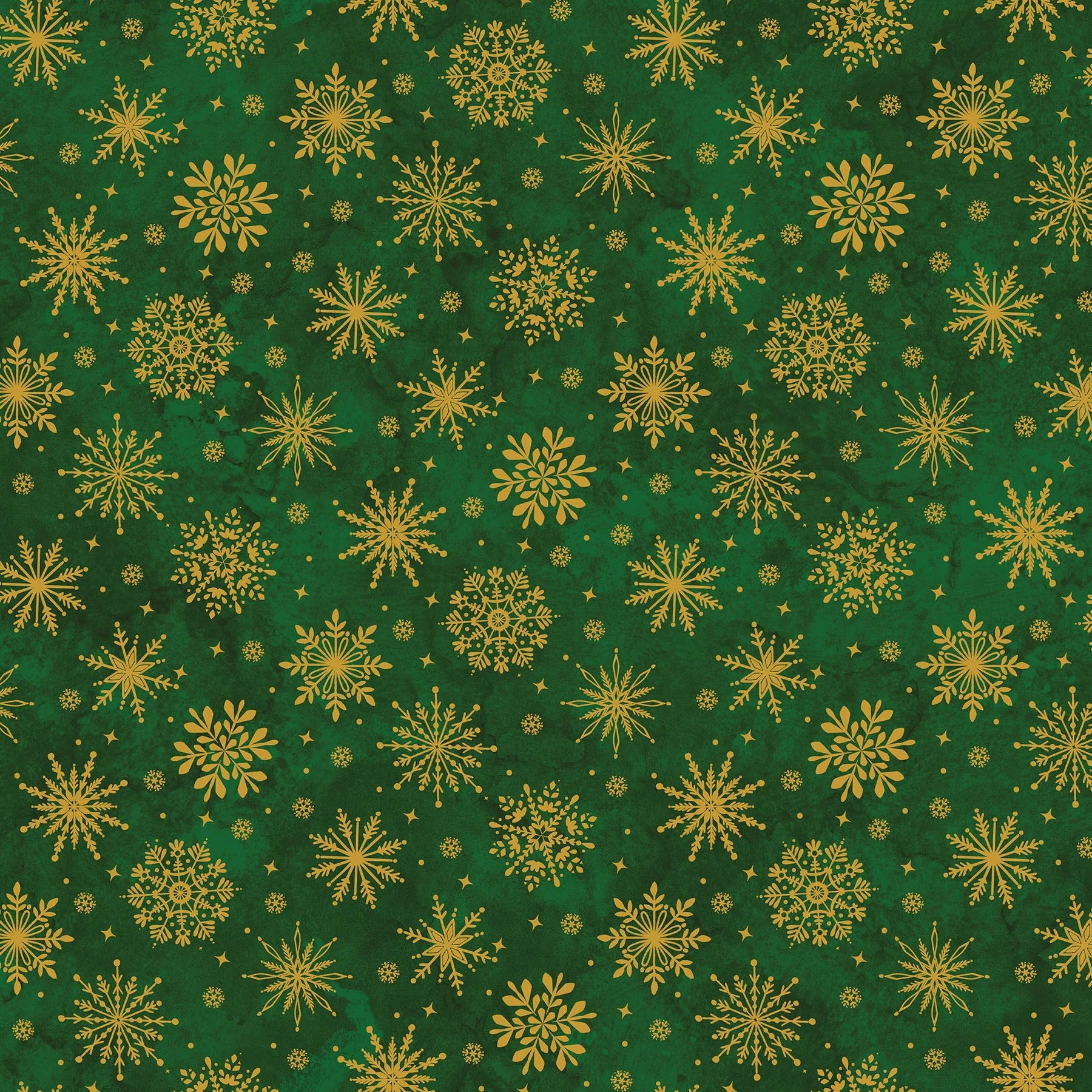 O' Christmas Tree Shimmer Snowflakes - Green Multi