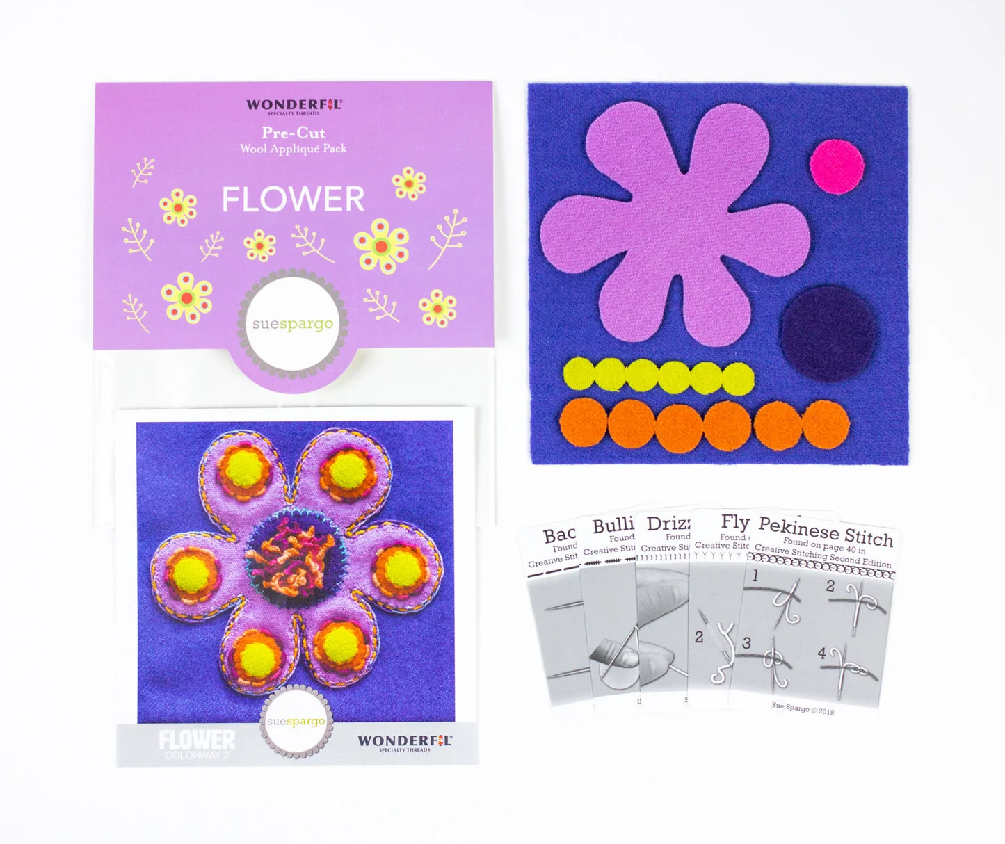 Sue Spargo Flower Merino Wool Kit