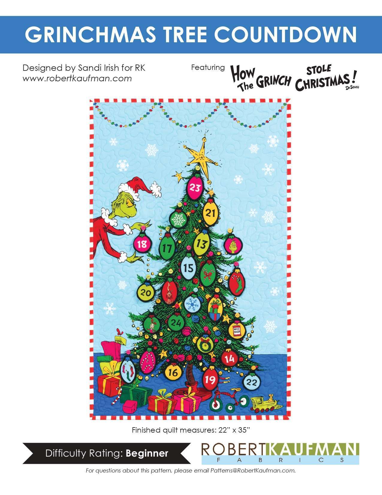 How the Grinch Stole Christmas Grinchmas Tree Countdown - Advent Calendar