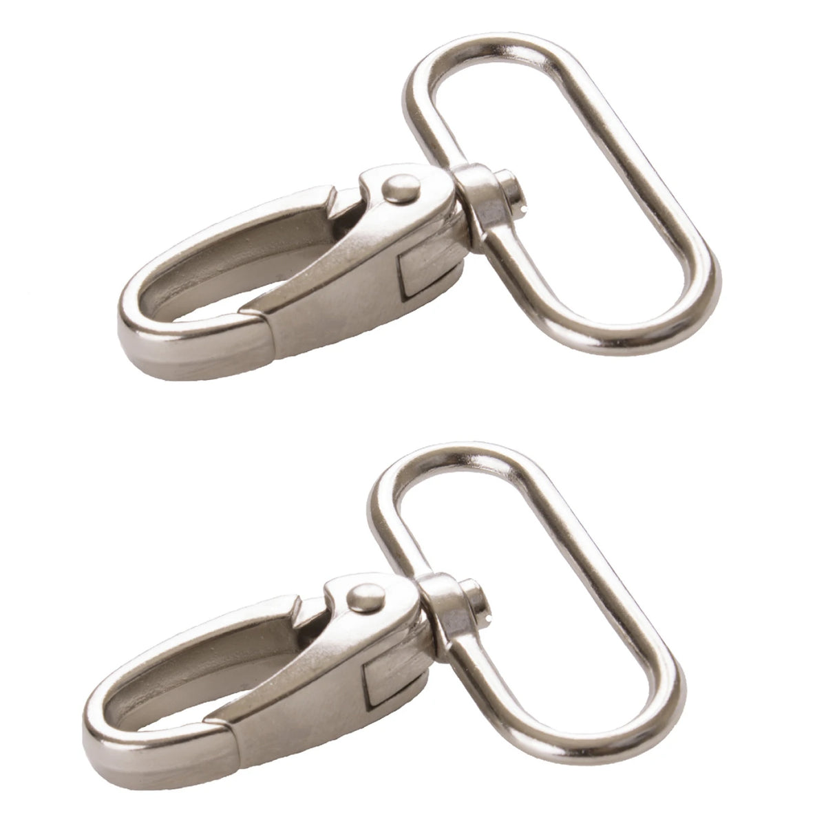 By Annie Swivel Hook Oval -  1 1/2"  Nickel Set of Two