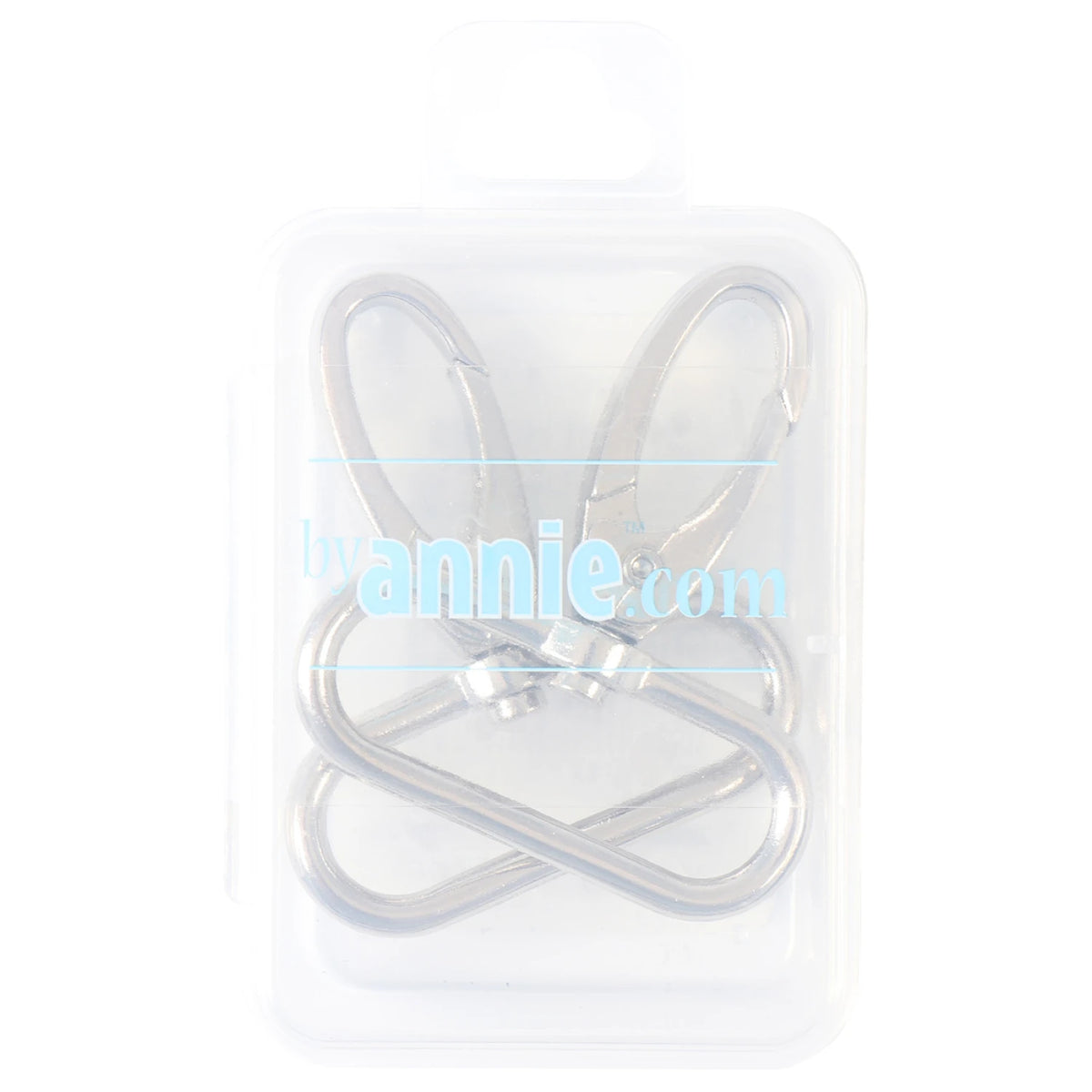 By Annie Swivel Hook Oval -  1 1/2"  Nickel Set of Two