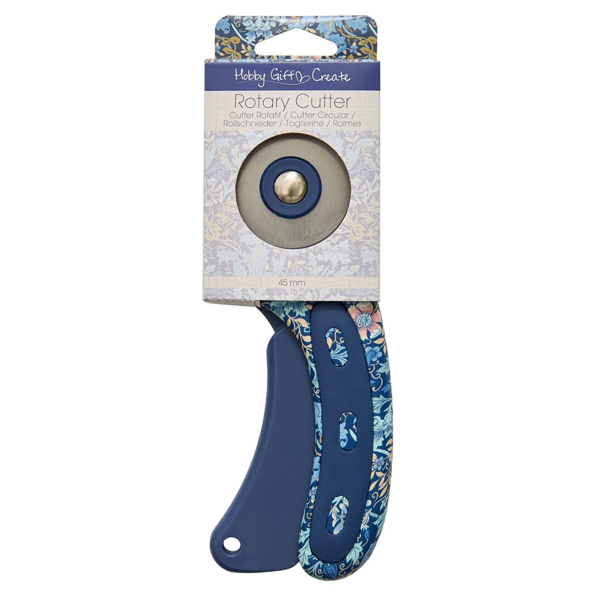 Blue Floral Rotary Cutter
