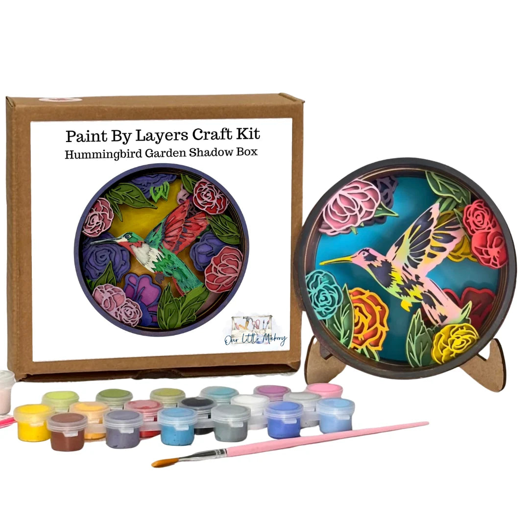 Hummingbird Garden Paint by Layers Kit