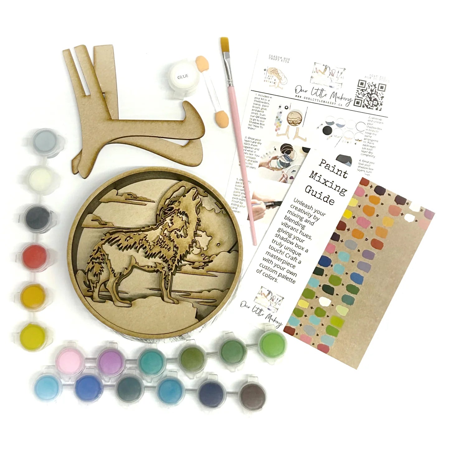 Wolf Shadow Paint by Layers Kit