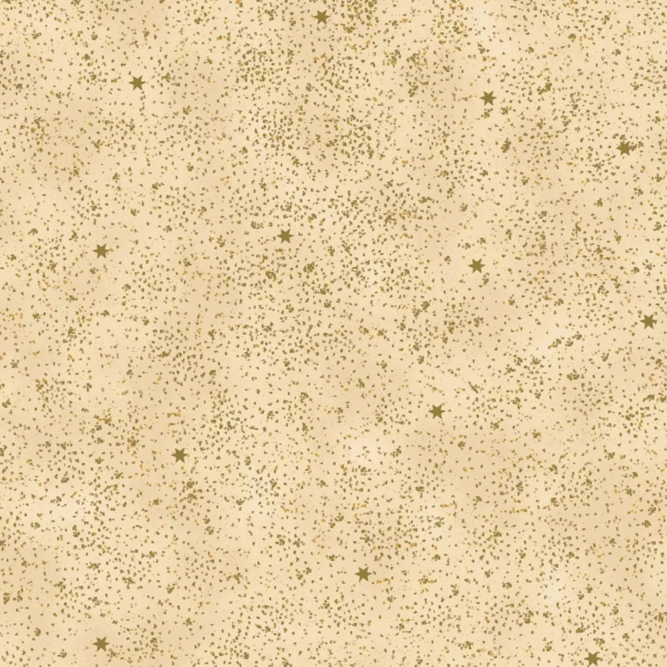 Snow Crystals Splatter - Gold with Metallic