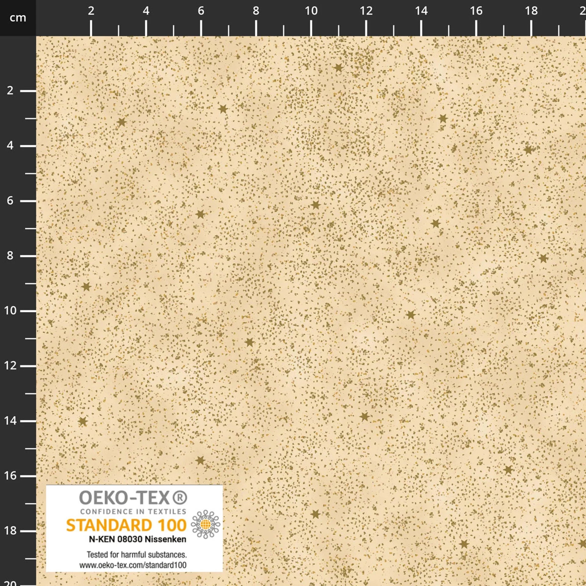 Snow Crystals Splatter - Gold with Metallic