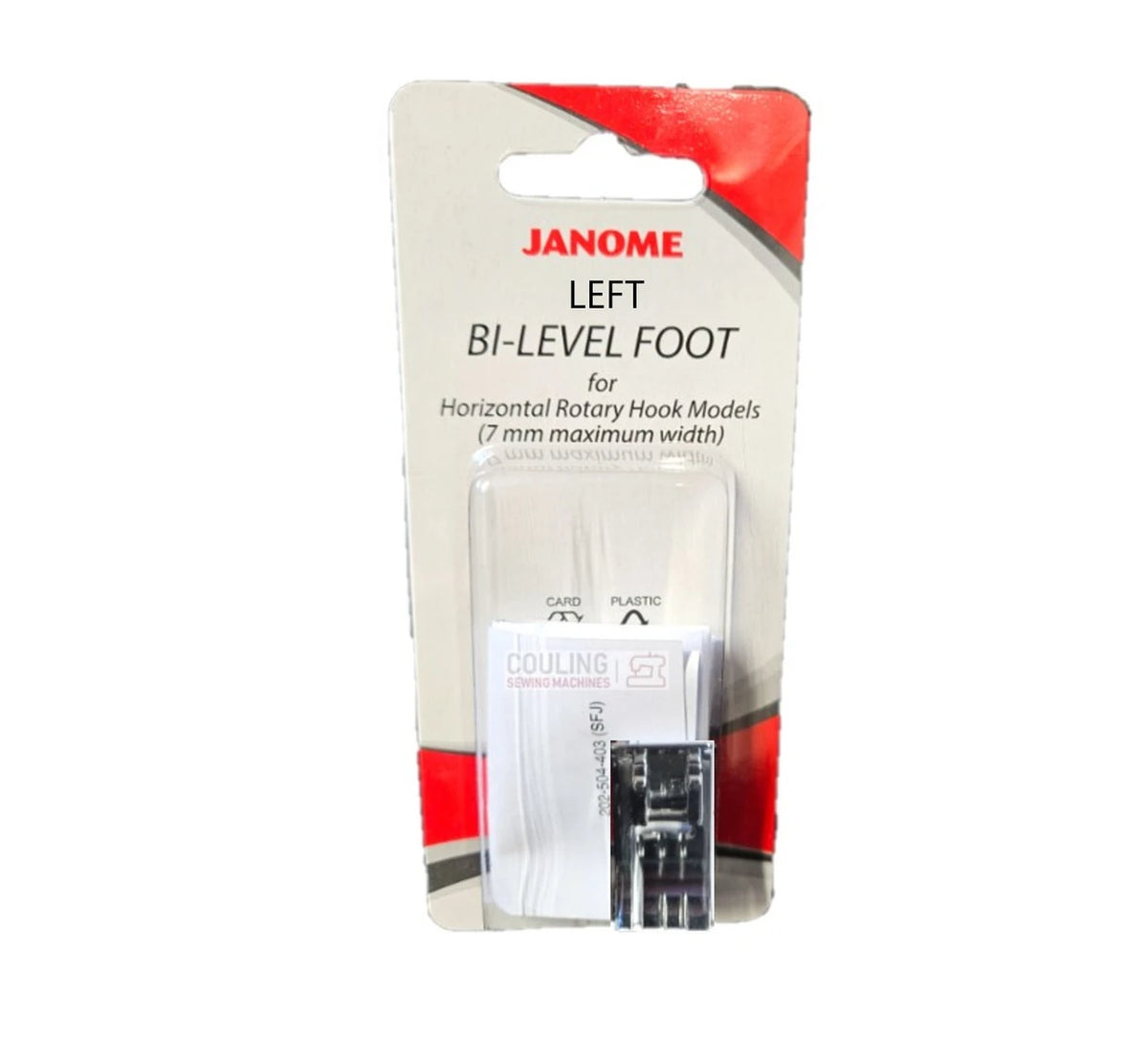 janome Bi-Level 7mm Left Foot