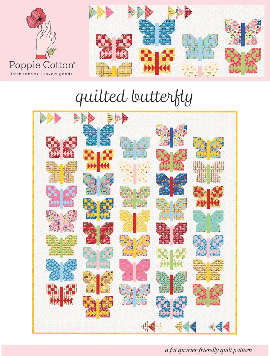 Quilt Pattern Hey Love Bug Butterfly