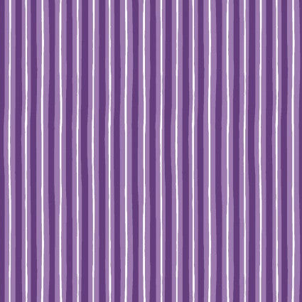 Kimberbell Basics Stripe - Purple & White