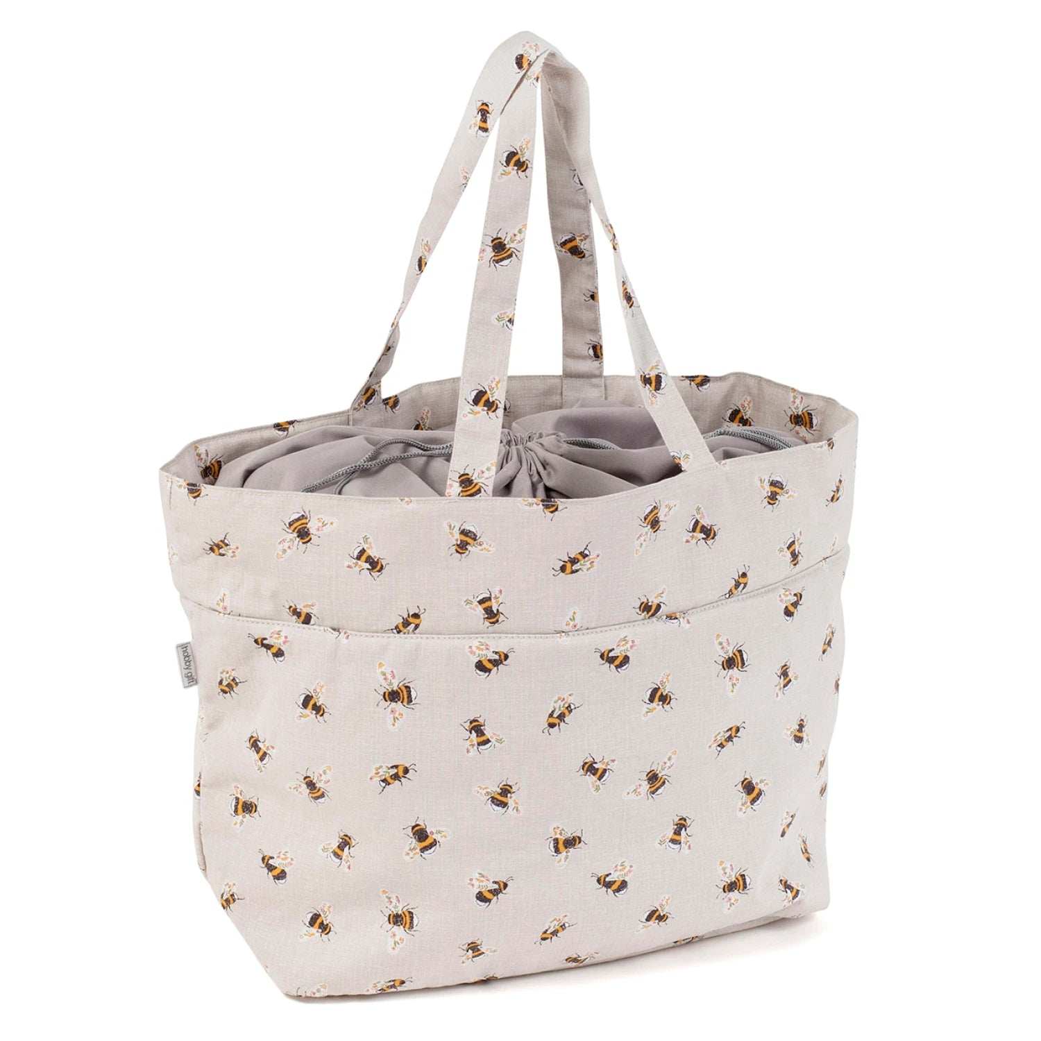 Drawstring Bee Tote Bag
