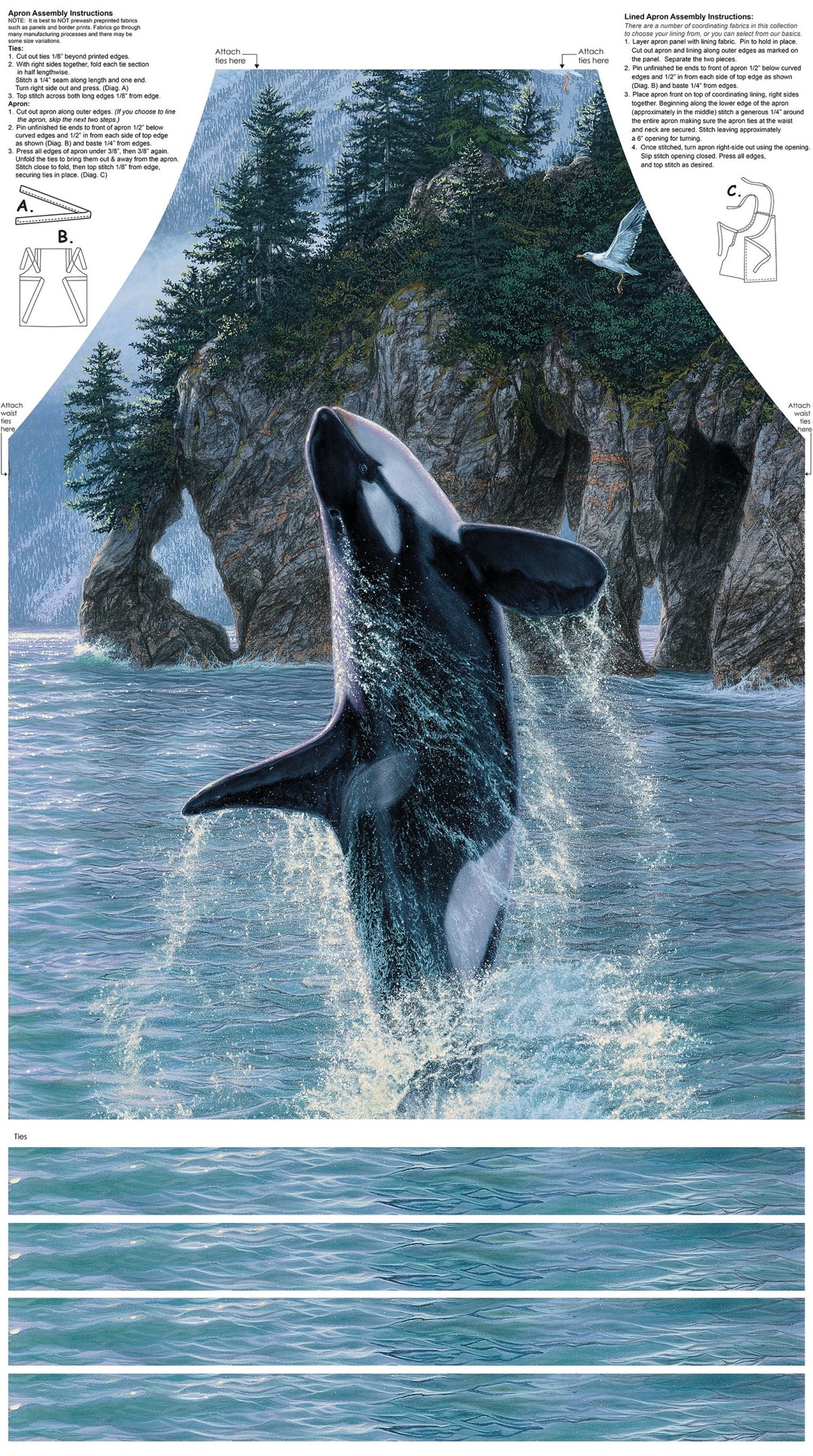 Naturescapes Voyage Canvas Apron Panel