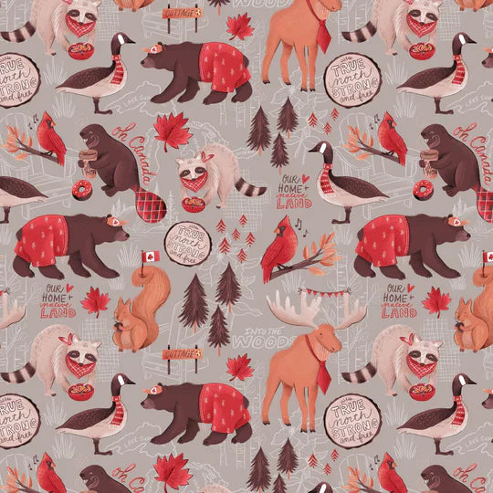 Oh Canada The True North - Grey