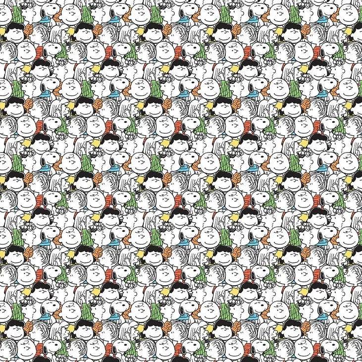 Peanuts Gang - White Multi