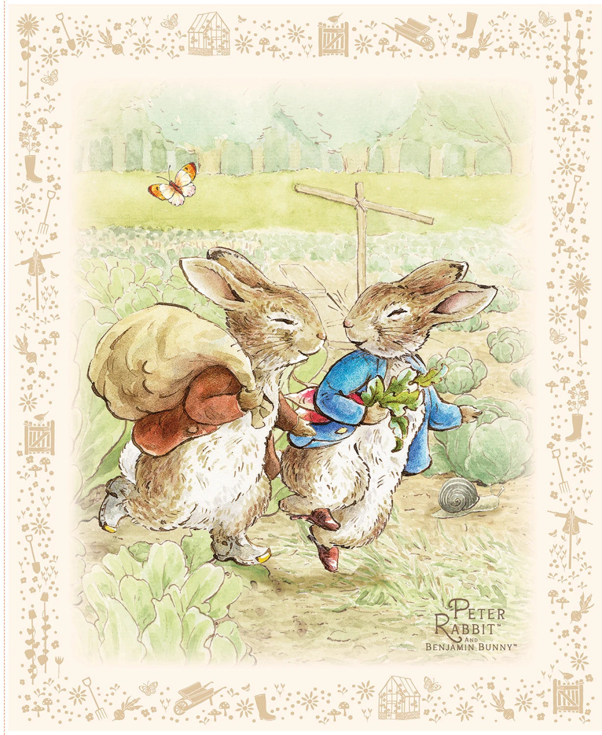 Peter Rabbit and Benjamin Bunny Panel