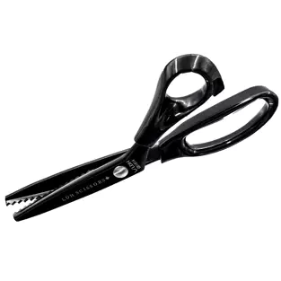 Matte Black Lightweight 9" Scalloped Pinking Shears