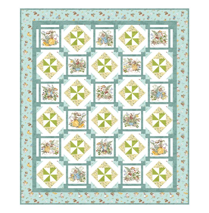 Country Mouse Circulation - Quilt Kit