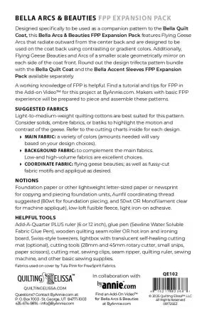 BELLA Quilt Coat Arcs & Beauties- EXPANSION PACK ONLY