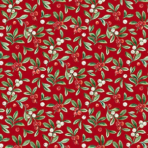 Home For Christmas Mistletoe - Red Multi