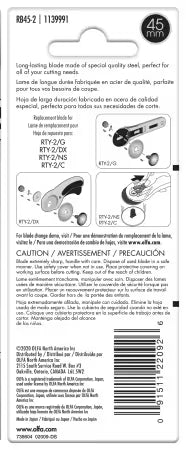 Endurance Rotary Replacement Blade 2pk
