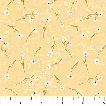 Humblebee Yellow Tossed Floral