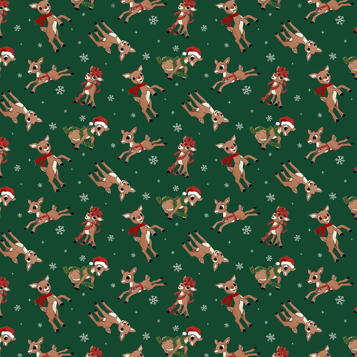 Rudolph the Red-Nose Reindeer Dark Green Rudolph Nose