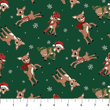Rudolph the Red-Nose Reindeer Dark Green Rudolph Nose