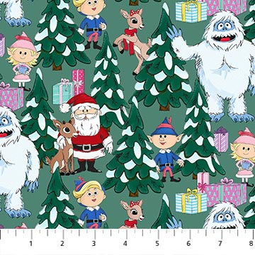 Rudolph the Red-Nose Reindeer Light Spruce Scene