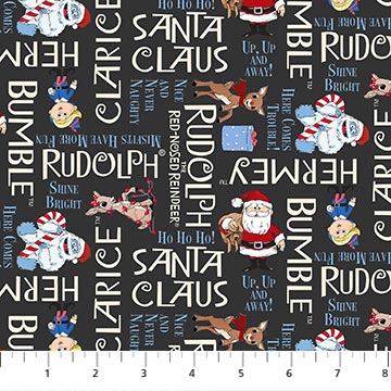 Rudolph the Red-Nose Reindeer Charcoal Phrases