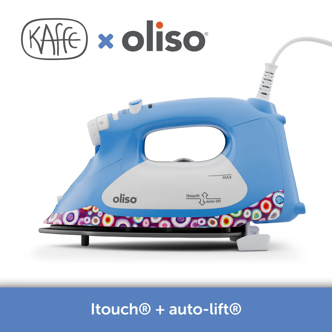Oliso PROTM TG1600 Pro Plus Smart Iron Kaffe Fassett Special Edition