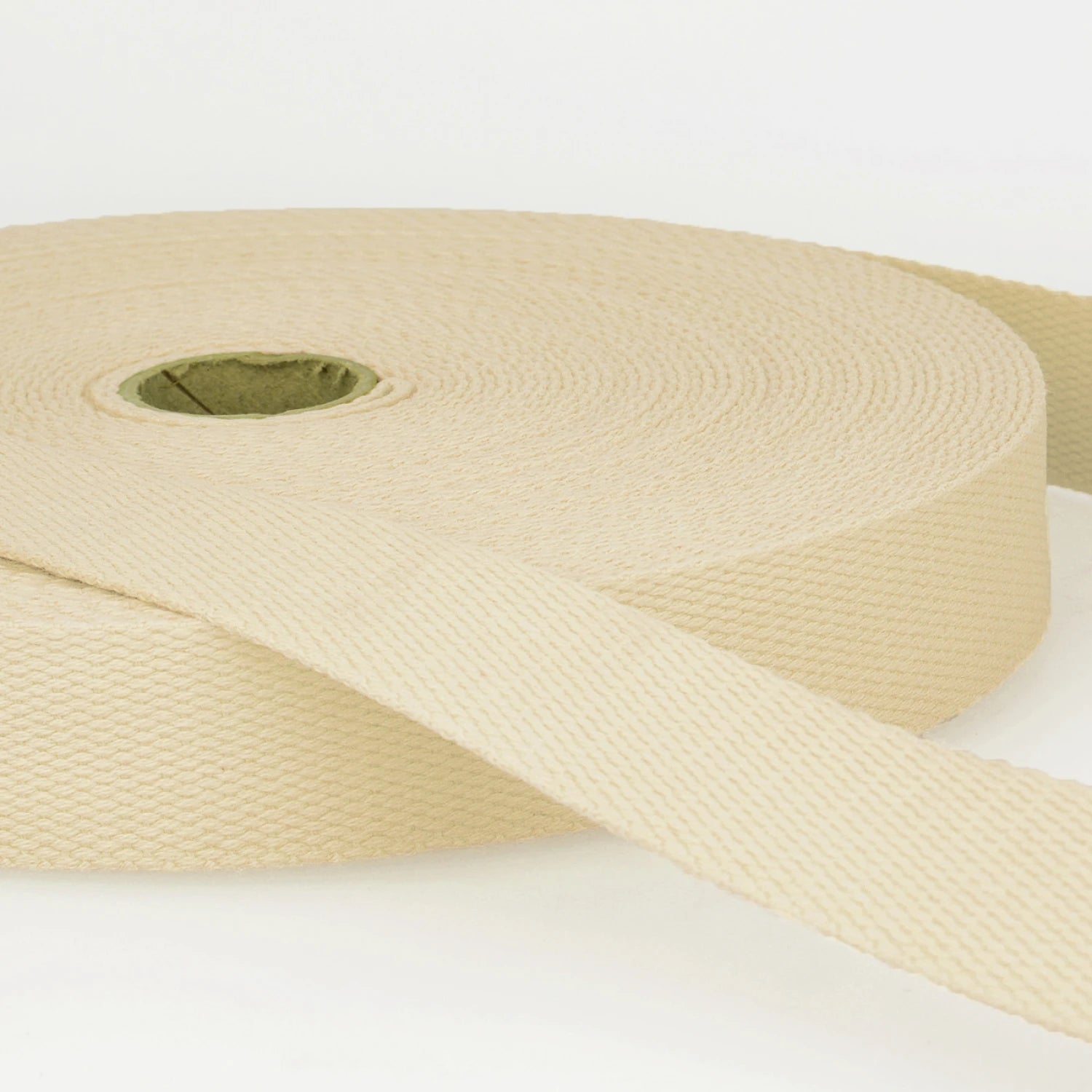 Cotton Webbing Ivory 40mm