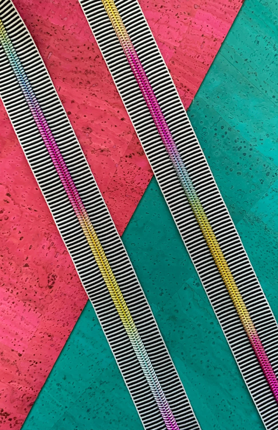 Wide Striped Zipper Tape