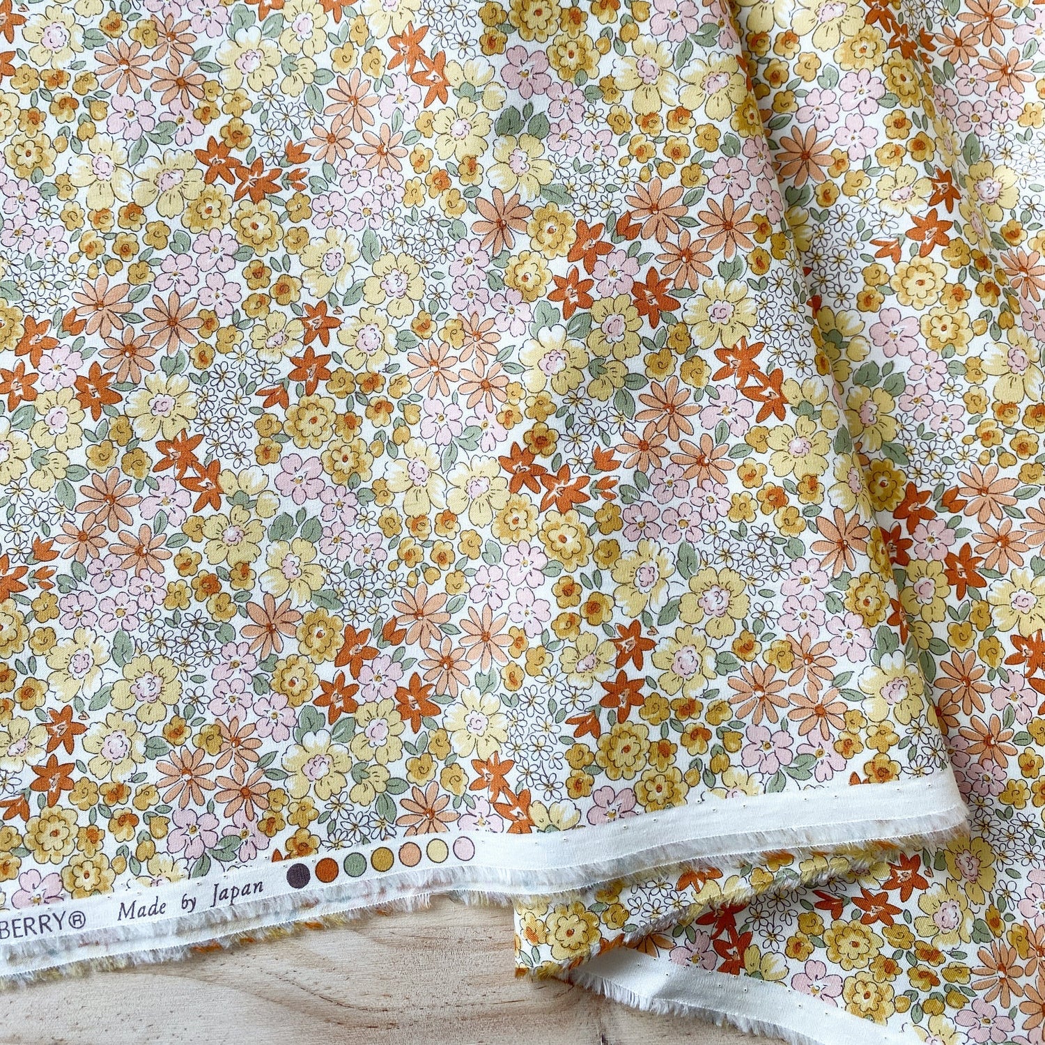 Petite Garden Large Floral - Summer Orange and Pink