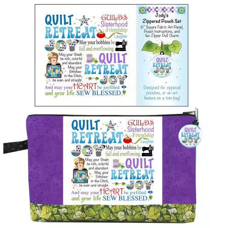 Zipper Pouch Set Quilt Retreat Joy