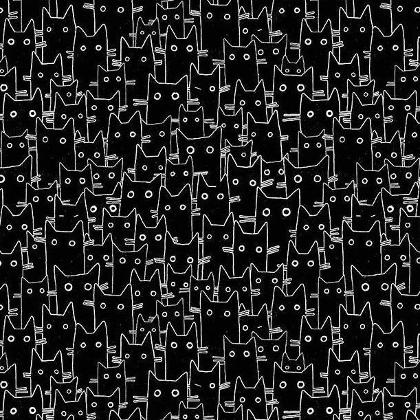 Hugs N Purrs Having a Meowment - Jet Black