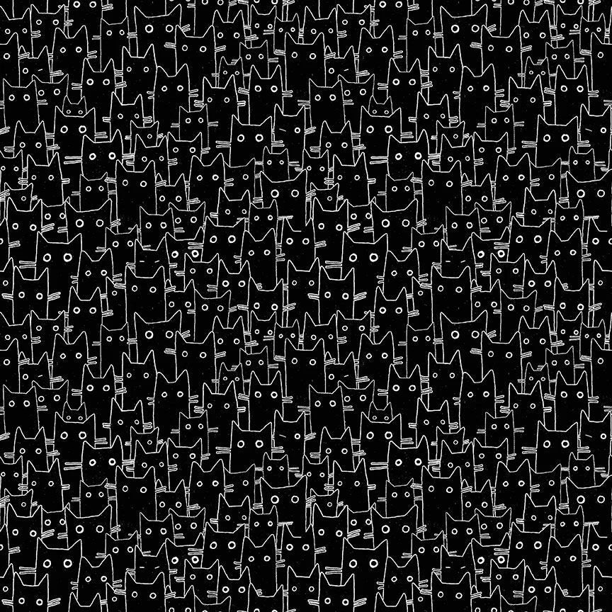 Hugs N Purrs Having a Meowment - Jet Black