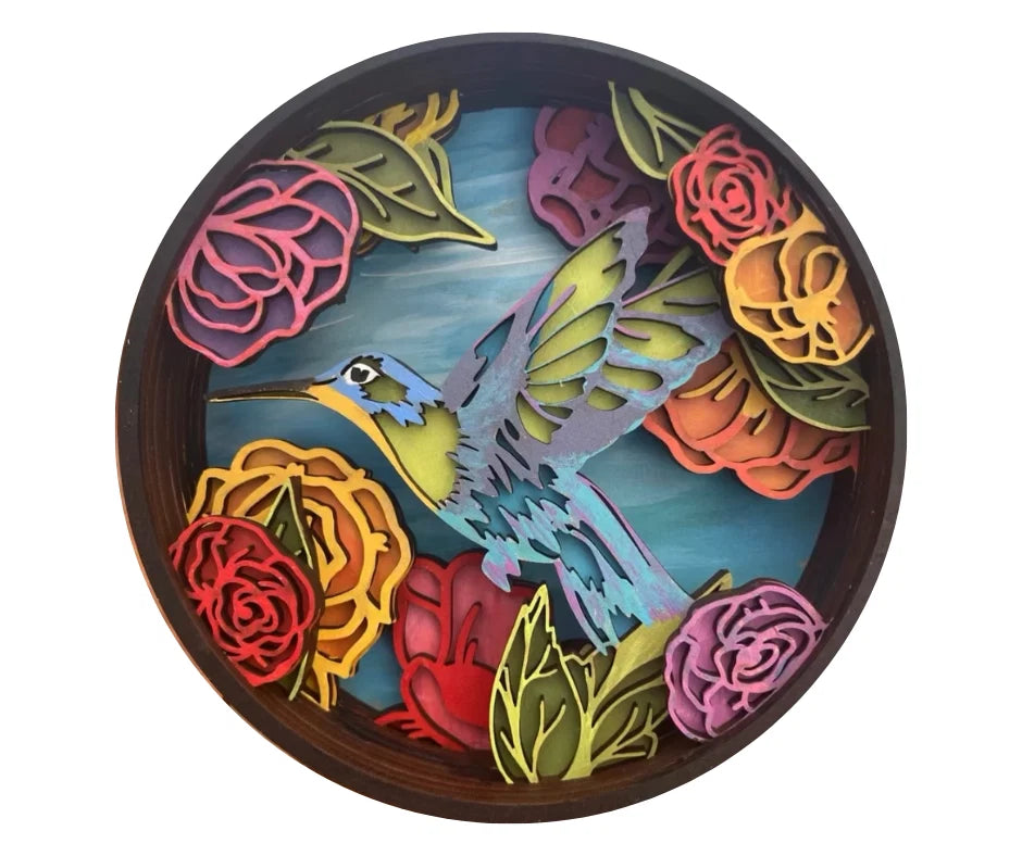 Hummingbird Garden Paint by Layers Kit