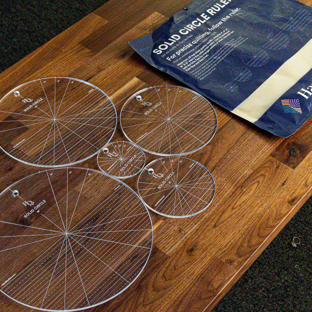 Handi Quilter Solid Circles Set of 5 Ruler