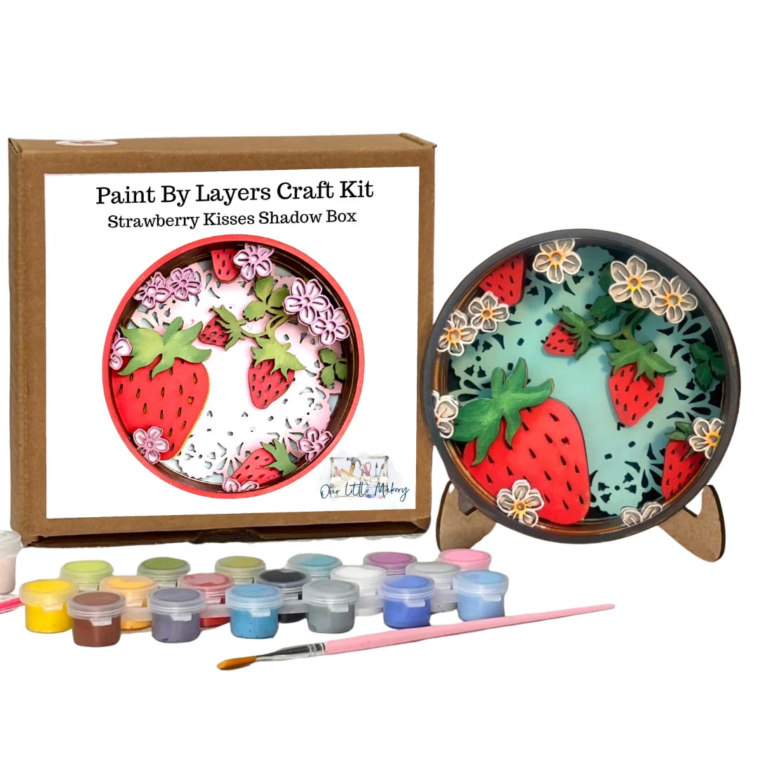 Strawberry Kisses Paint by Layers Kit