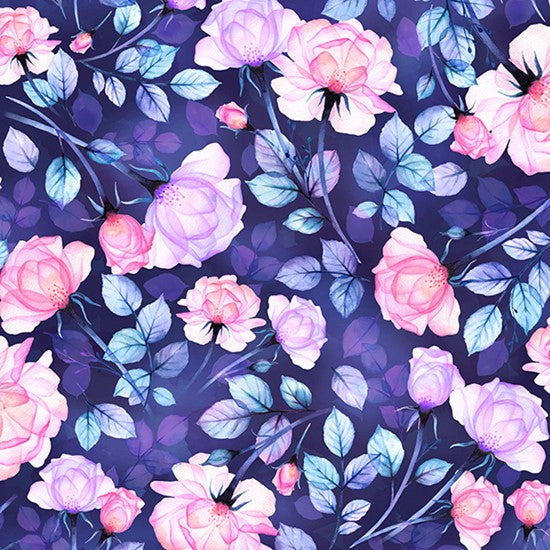 Brilliant Blooms - Aubergine