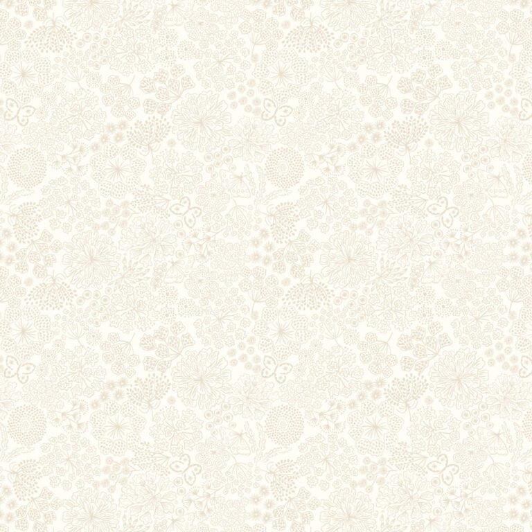 Tiny Tonal's Cream on Cream Butterfly Floral
