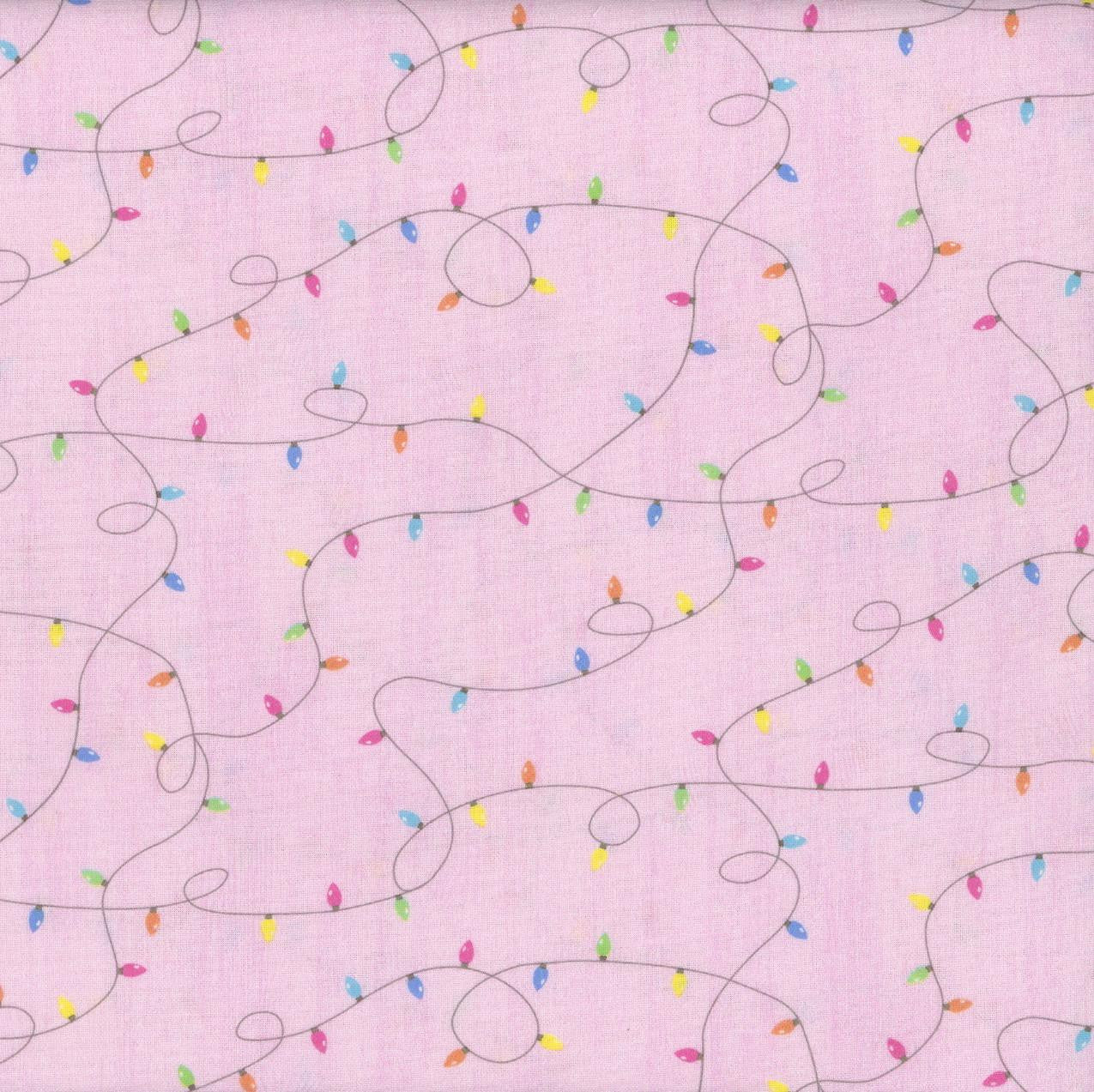 Homestead Holiday String of Lights Pink Christmas