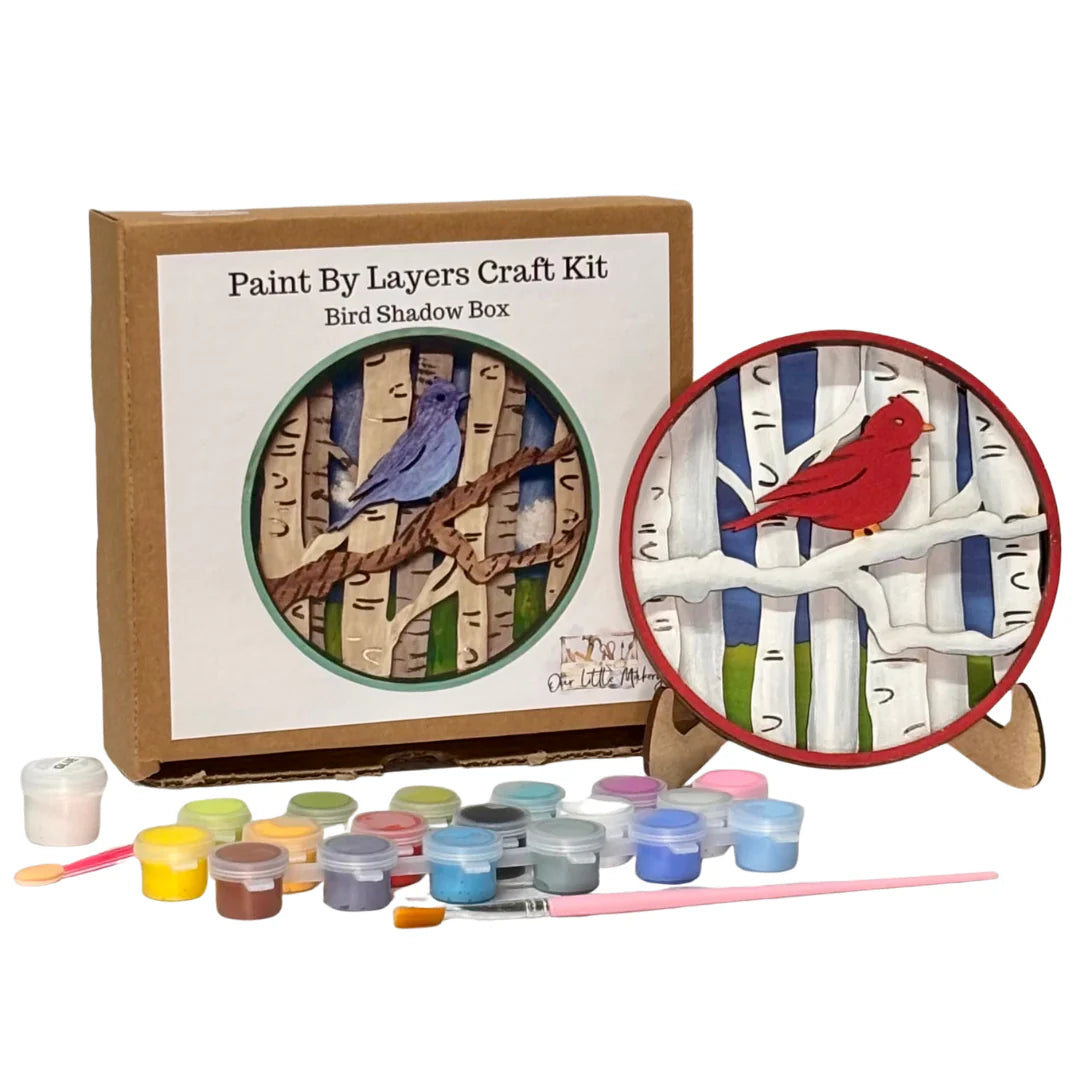 Bird Shadow Paint by Layers Kit