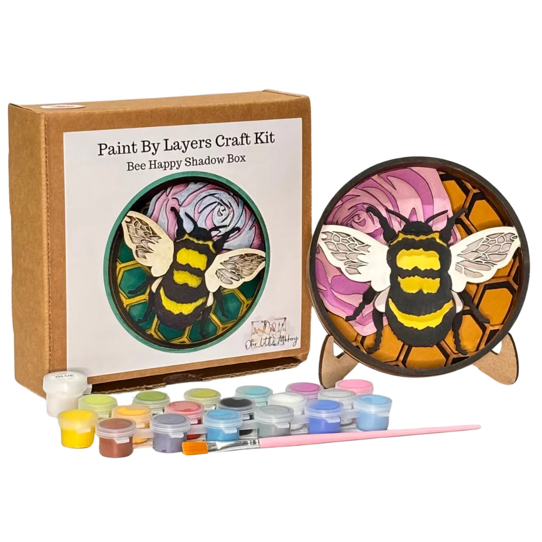 Bee Happy Paint by Layers Kit