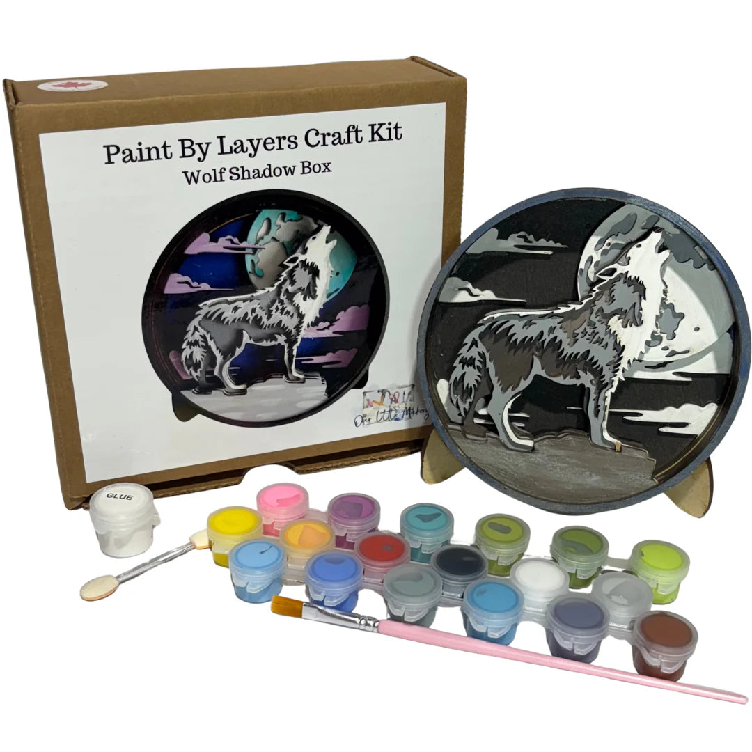 Wolf Shadow Paint by Layers Kit