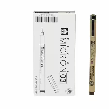 Sakura Pigma Micron Pen 0.35mm - Black