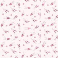 Ballet Slippers Blush on White