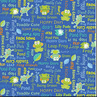 Toadily Cute Blue Frogs