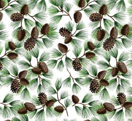Pinecones with Silver Glitter