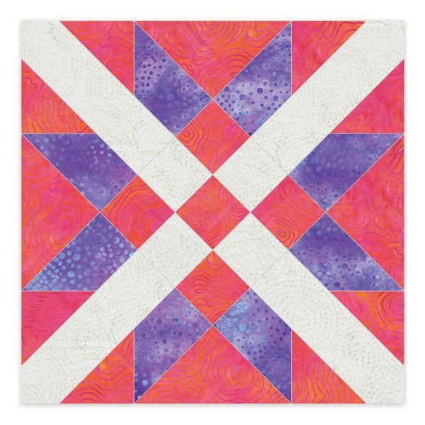 Accuquilt Block on Board Die - Star & Cross